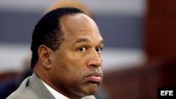 OJ Simpson en el Tribunal de Justicia Regional de Clark, en las Vegas, Nevada. Archivo.