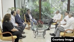 Encuentro con Raúl Castro de los comunistas españoles.