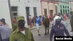 Las autoridades reprimieron la protesta en Camagüey el 11 de julio.