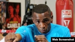 Erislandy Lara, campeón mundial de boxeo.