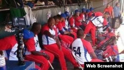 Foto archivo. Peloteros cubanos en la Serie del Caribe jugada en San Juan, Puerto Rico.