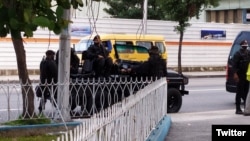 Fuerzas especiales en las calles de La Habana. 