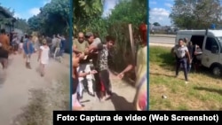 Videos muestran enfrentamiento con la policía en Cuba