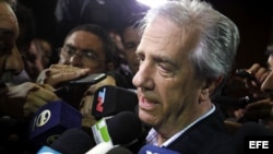 El candidato presidencial por el Frente Amplio, Tabaré Vázquez, triunfador en las elecciones 2014. 