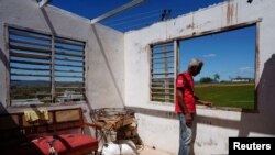 Una vivienda dañada por el huracán Ian en San Luis, Cuba, el 4 de octubre de 2022. (Reuters/Alexandre Meneghini).