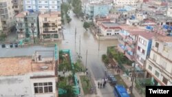 Inundaciones en La Habana. 