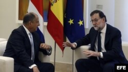 RAJOY RECIBE AL AL PRESIDENTE DE COSTA RICA, LUIS GUILLERMO SOLÍS